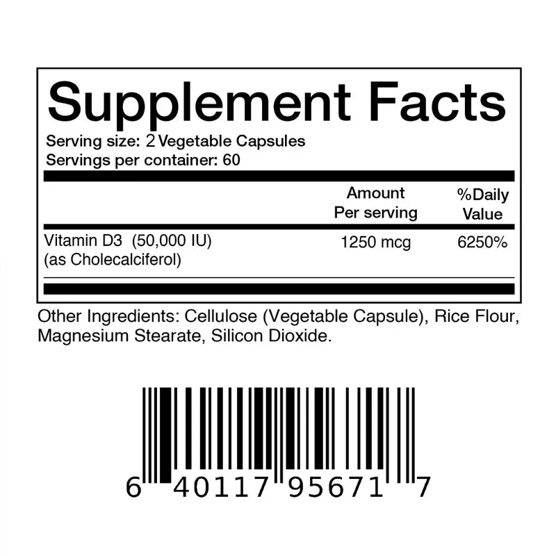 Vitamin D3 50000 IU