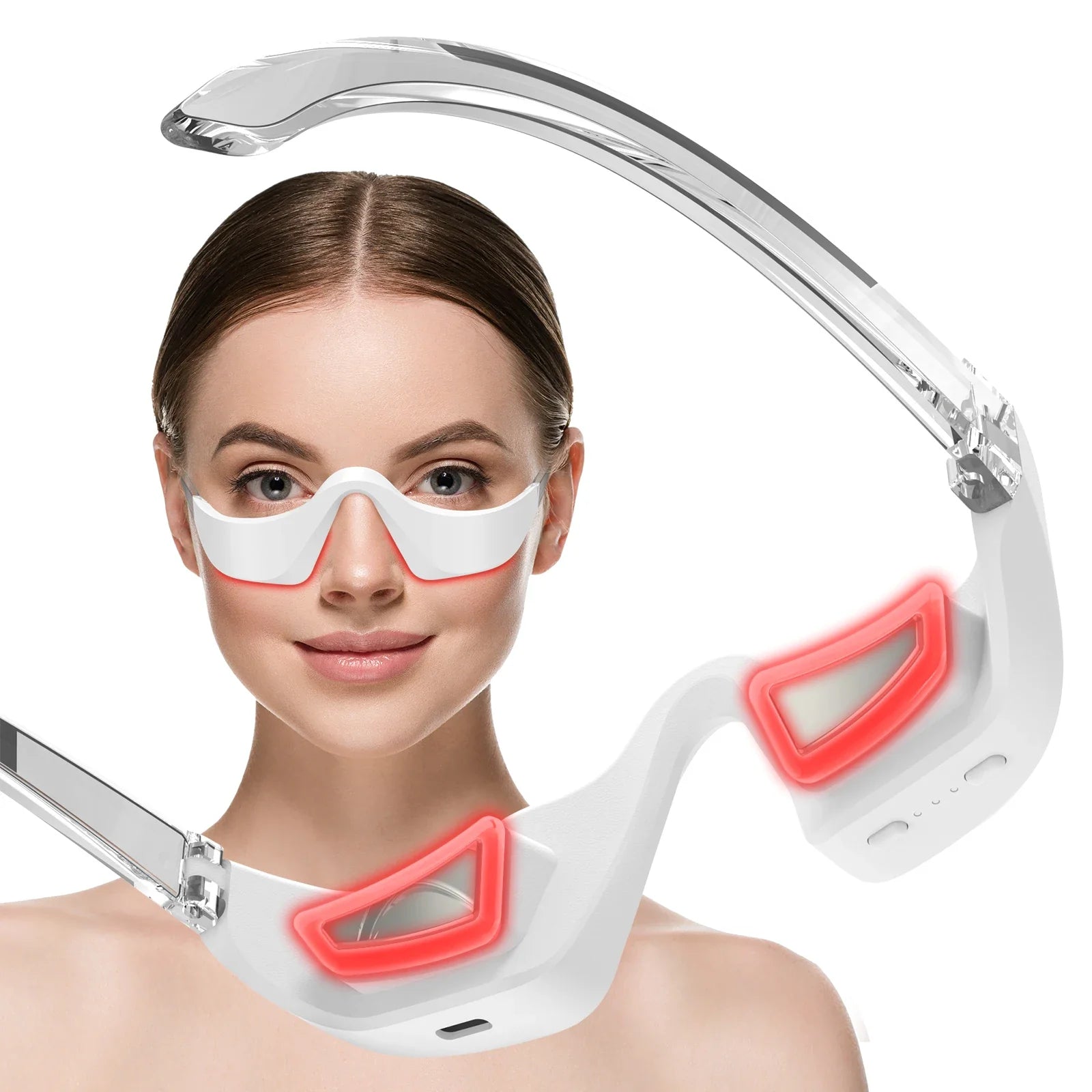 LED Eye Massager Glasses for Puffiness & Fine Lines