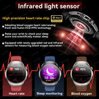 Health Smart Watch Bluetooth Call ECG+PPG BP Uric Acid Lipid 24h Heart Rate
