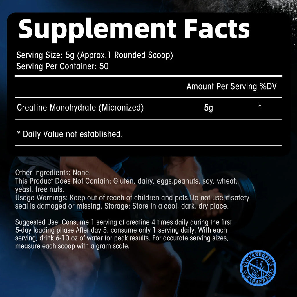 Minch Creatine Monohydrate Adult Exercise Supplements