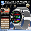 Health Smart Watch Bluetooth Call ECG+PPG BP Uric Acid Lipid 24h Heart Rate
