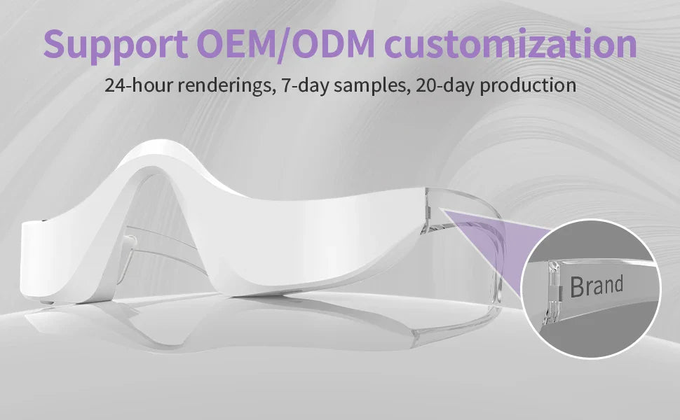 LED Eye Massager Glasses for Puffiness & Fine Lines